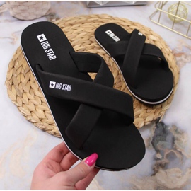 Black Big Star W JJ274A338 pooltofflor svart 1