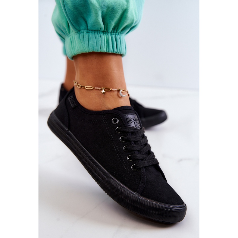 Låga sneakers för damer Big Star JJ274066 Svart 1