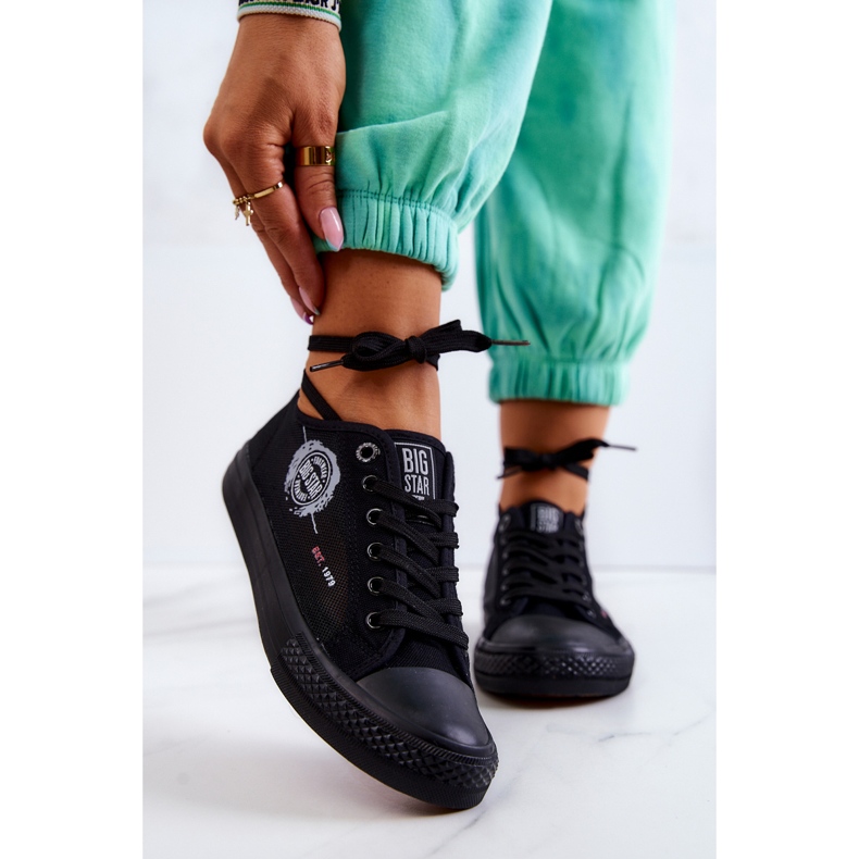 Damsneakers Big Star JJ274A256 Svarta sneakers 1