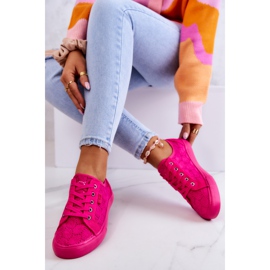 Openwork Sneakers Big Star JJ274060 Rosa 2