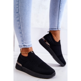 News Lorento svarta sportskor i textil 2