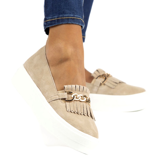 Lordsy läderskor för kvinnor Filippo DP3532 / 22 Beige 1