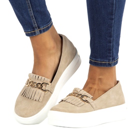 Lordsy läderskor för kvinnor Filippo DP3532 / 22 Beige 7