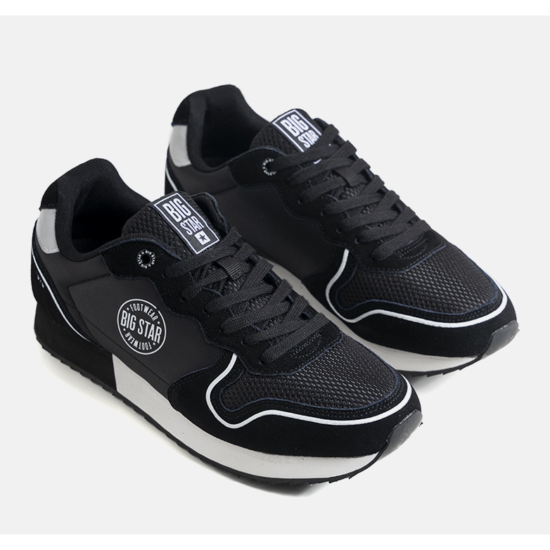 Svarta mäns Big Star JJ174140 sneakers 1