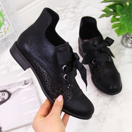 Spring openwork boots Jezzi W JEZ319A svart 1