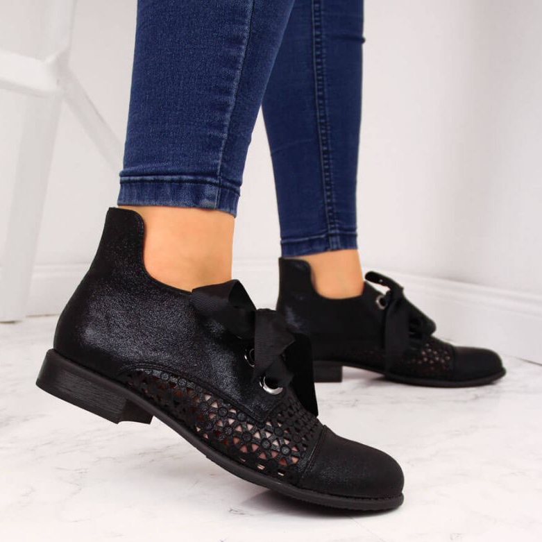Spring openwork boots Jezzi W JEZ319A svart 2