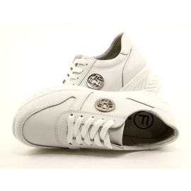 Damsportskor bundna Filippo DP3547 / 22 WH White vit silver- 6