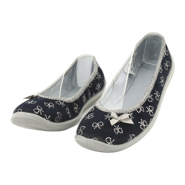 Befado barnballerinor med rosett 980Y097 svart 2