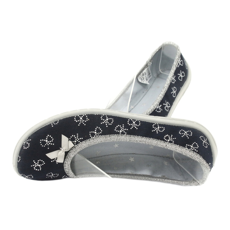 Befado barnballerinor med rosett 980Y097 svart 3