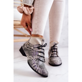 Damkängor Mocka Snake Boots Maciejka 04744-03 Beige 2