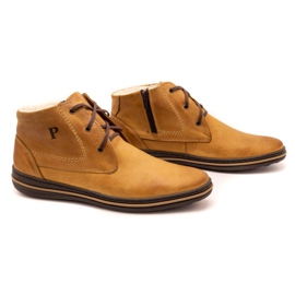 Polbut 339 röda skor för män brun orange 3