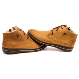 Polbut 339 röda skor för män brun orange 5