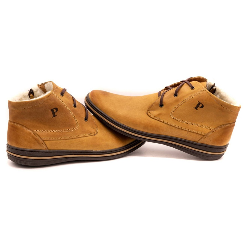 Polbut 339 röda skor för män brun orange 5