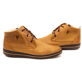Polbut 339 röda skor för män brun orange 4