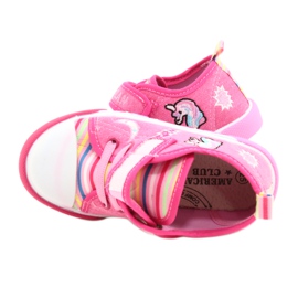 American Club Kardborrsneakers American Ten17/22 rosa läderinsats 6