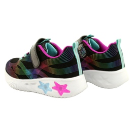 American Club ADI Sportskor LED Glödande kardborreband ES87 / 22 Svart mångfärgad 5