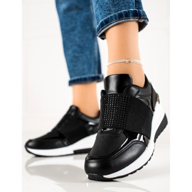 Weide Slip-on sneakers med kristaller svart 1