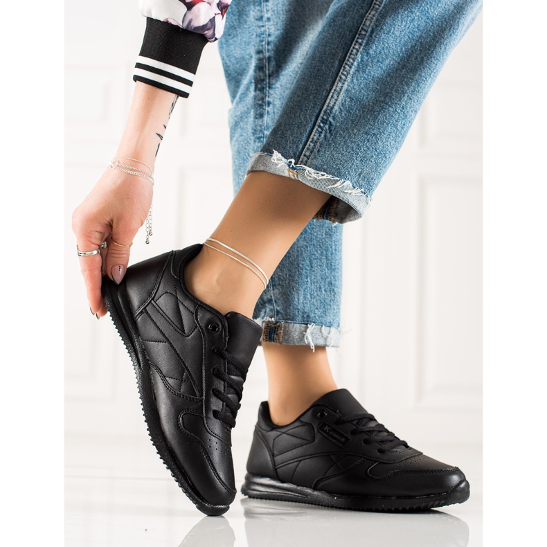 TRENDI Klassiska sportskor svart 2