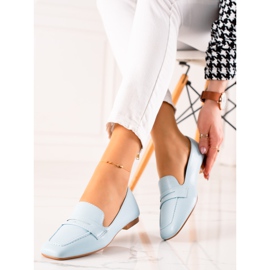 Balada Klassiska loafers med ekoläder blå 2