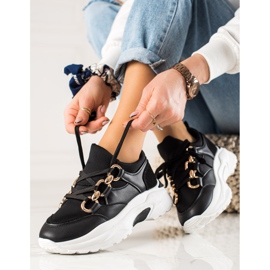 Trendiga sneakers svart 2