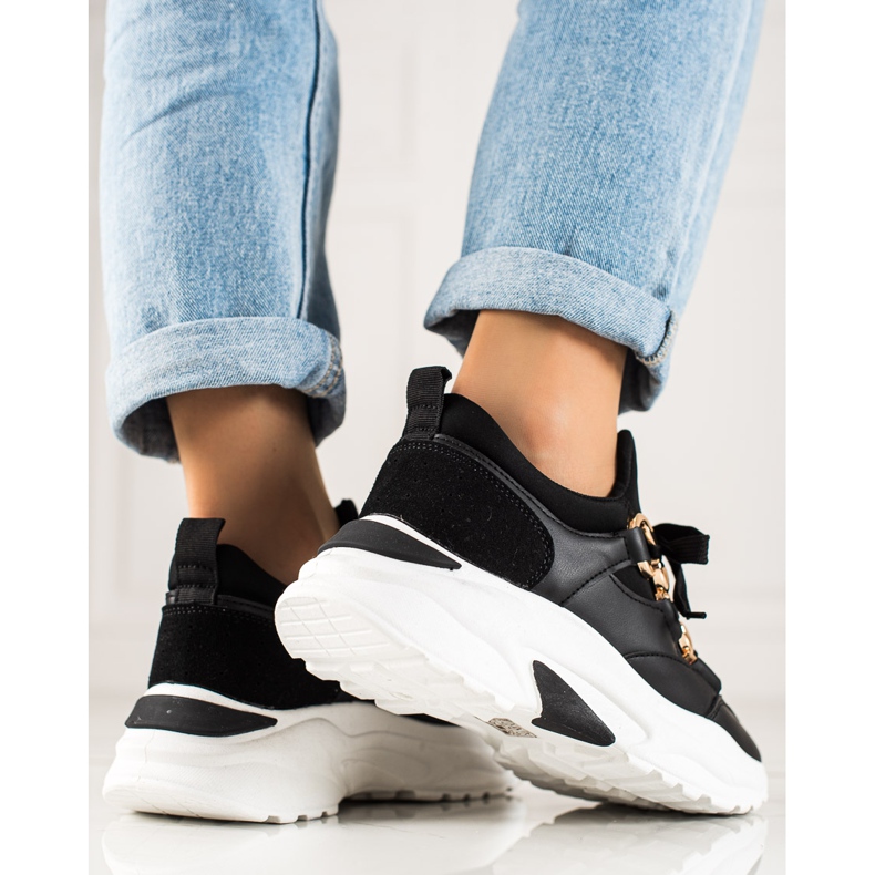 Trendiga sneakers svart 1