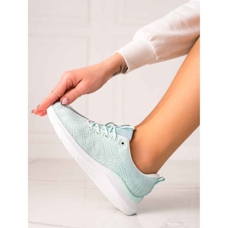 TRENDI Light Mint Boots blå 2