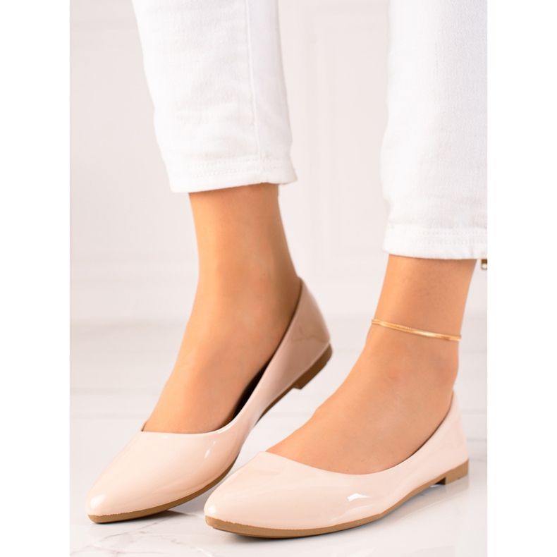 Seastar Lackade Beige Ballerinas 2