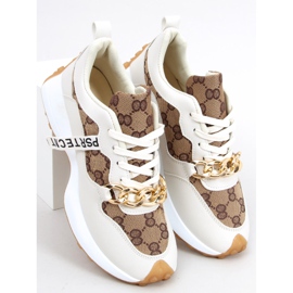 Sneakers med Elena Beige kedja 2