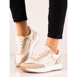 Marquiz Fashionabla sportsneakers beige 2