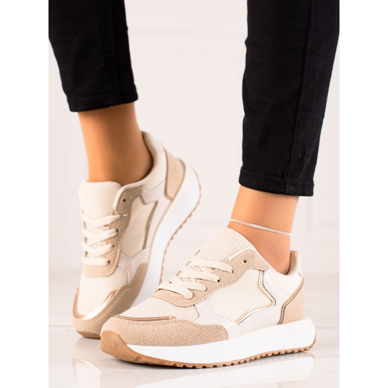 Marquiz Fashionabla sportsneakers beige 2