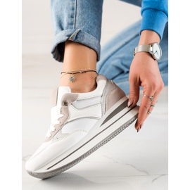 TRENDI Grå Smyger På Plattformen vit 1