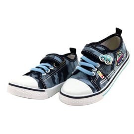 American Club Amerikanska sneakers barnskor läderinlägg TEN54 / 22 Moro ['marinblå', 'blå'] blå 2