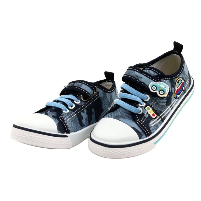 American Club Amerikanska sneakers barnskor läderinlägg TEN54 / 22 Moro ['marinblå', 'blå'] blå 2