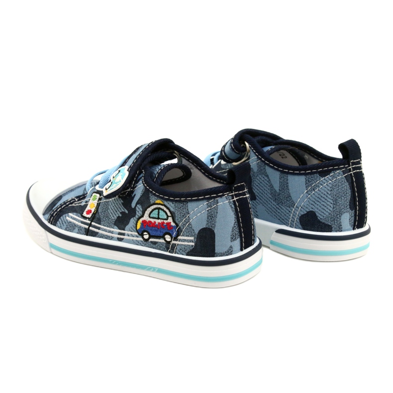 American Club Amerikanska sneakers barnskor läderinlägg TEN54 / 22 Moro ['marinblå', 'blå'] blå 5