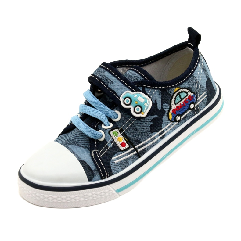 American Club Amerikanska sneakers barnskor läderinlägg TEN54 / 22 Moro ['marinblå', 'blå'] blå 3