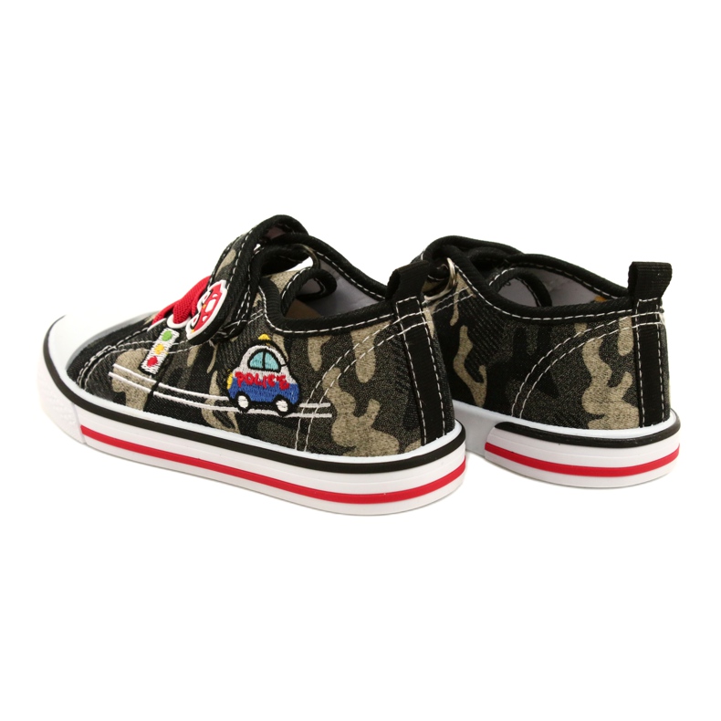 American Club Amerikanska sneakers barnskor läderinlägg TEN54 / 22 Moro beige svart 5