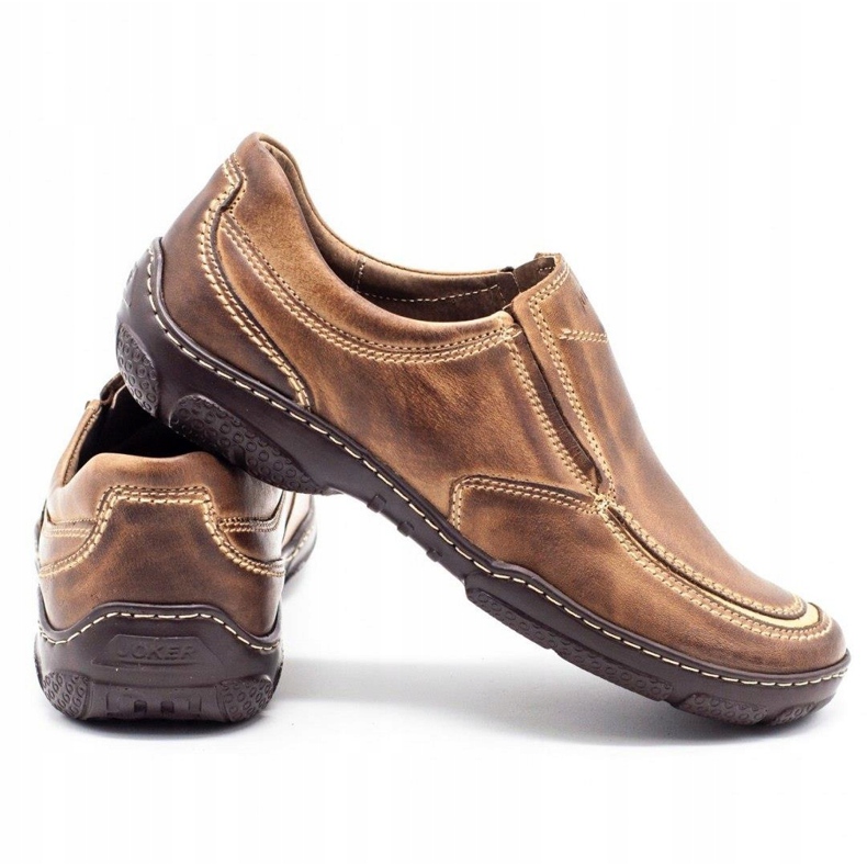 Joker Herrskor i skinn 213 brun 3