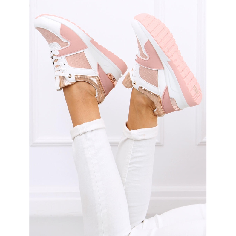 Adan Pink wedge sportskor rosa mångfärgad 1