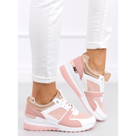 Adan Pink wedge sportskor rosa mångfärgad 2