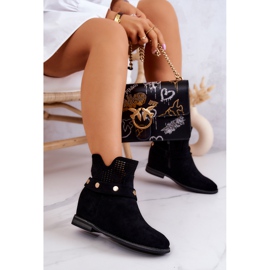 S.Barski Genombrutna vårkängor för kvinnor Svart Royale 2