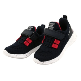 American Club RD13/22 sportskor med kardborreband, marinblå 2