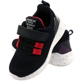 American Club RD13/22 sportskor med kardborreband, marinblå 5