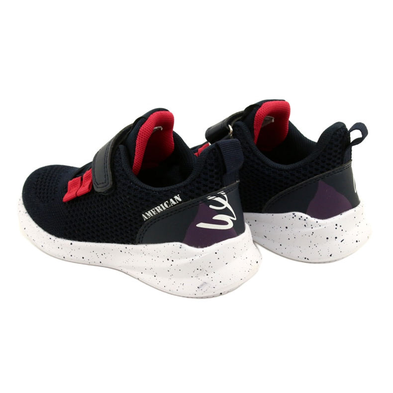 American Club RD13/22 sportskor med kardborreband, marinblå 4