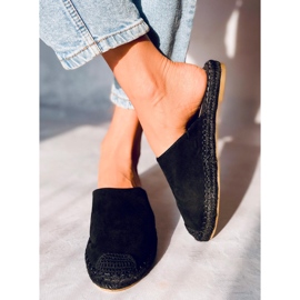 Fullfärgade espadrillor Marina Black svart 1