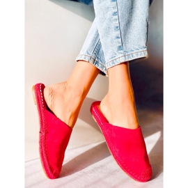 Fullfärgade espadrillor Marina Red röd 1