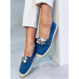 Lola Blue espadrillor med skal blå 1
