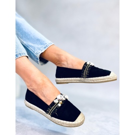 Lola Black Espadrilles med skal svart 2