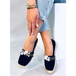 Lola Black Espadrilles med skal svart 1
