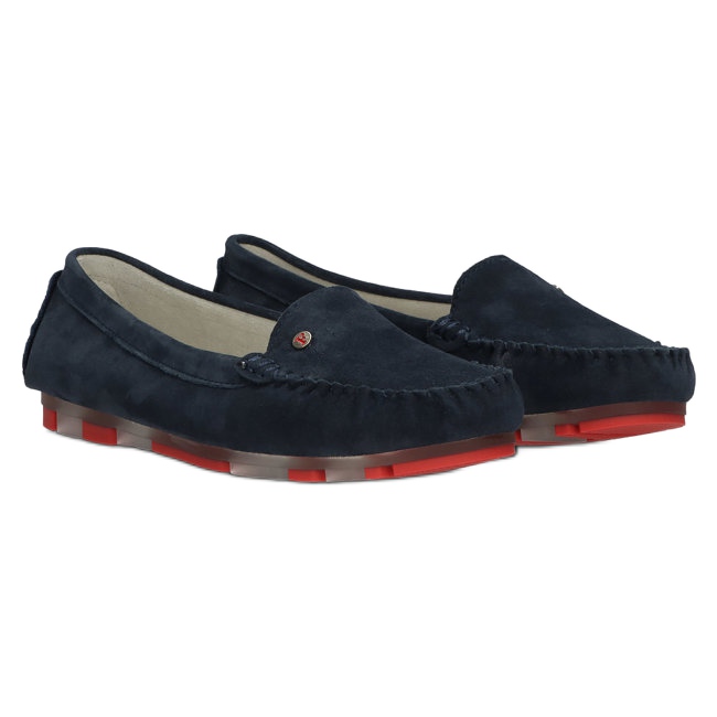 Läder Loafers Filippo DP2037 / 22 NV RD Marinblå röd 4