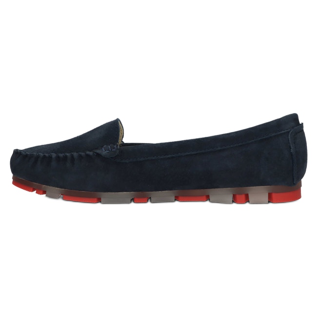 Läder Loafers Filippo DP2037 / 22 NV RD Marinblå röd 2